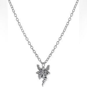 Silver Tone Women's Pendant Fairy Necklace